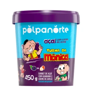 Açaí Mix c/ Creme Avelã 450g - Turma da Mônica